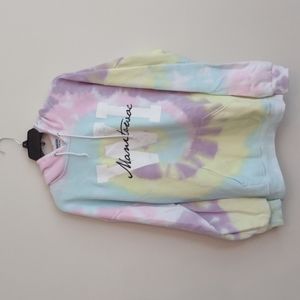 Tie-dyed long sleeve hoodie
